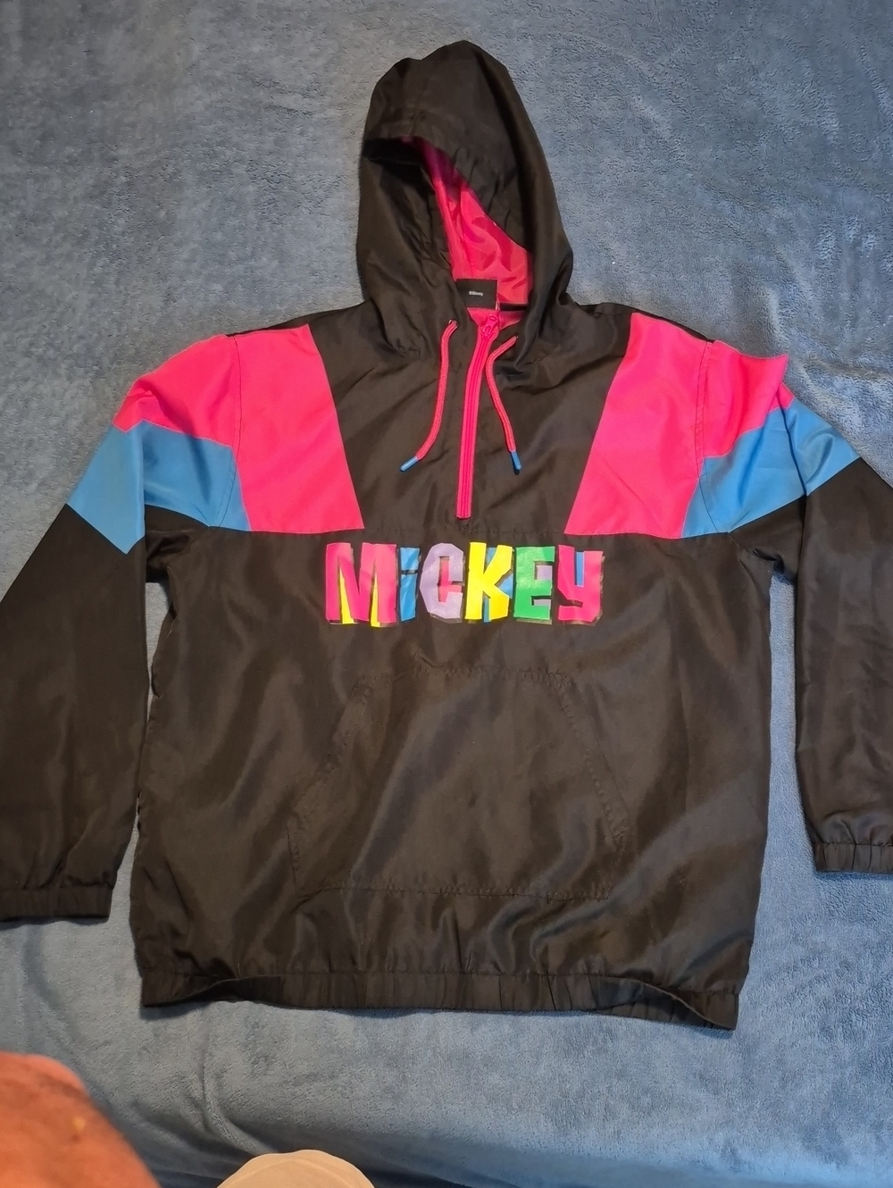 vintage Disney Mickey Mouse colorblock windbreaker